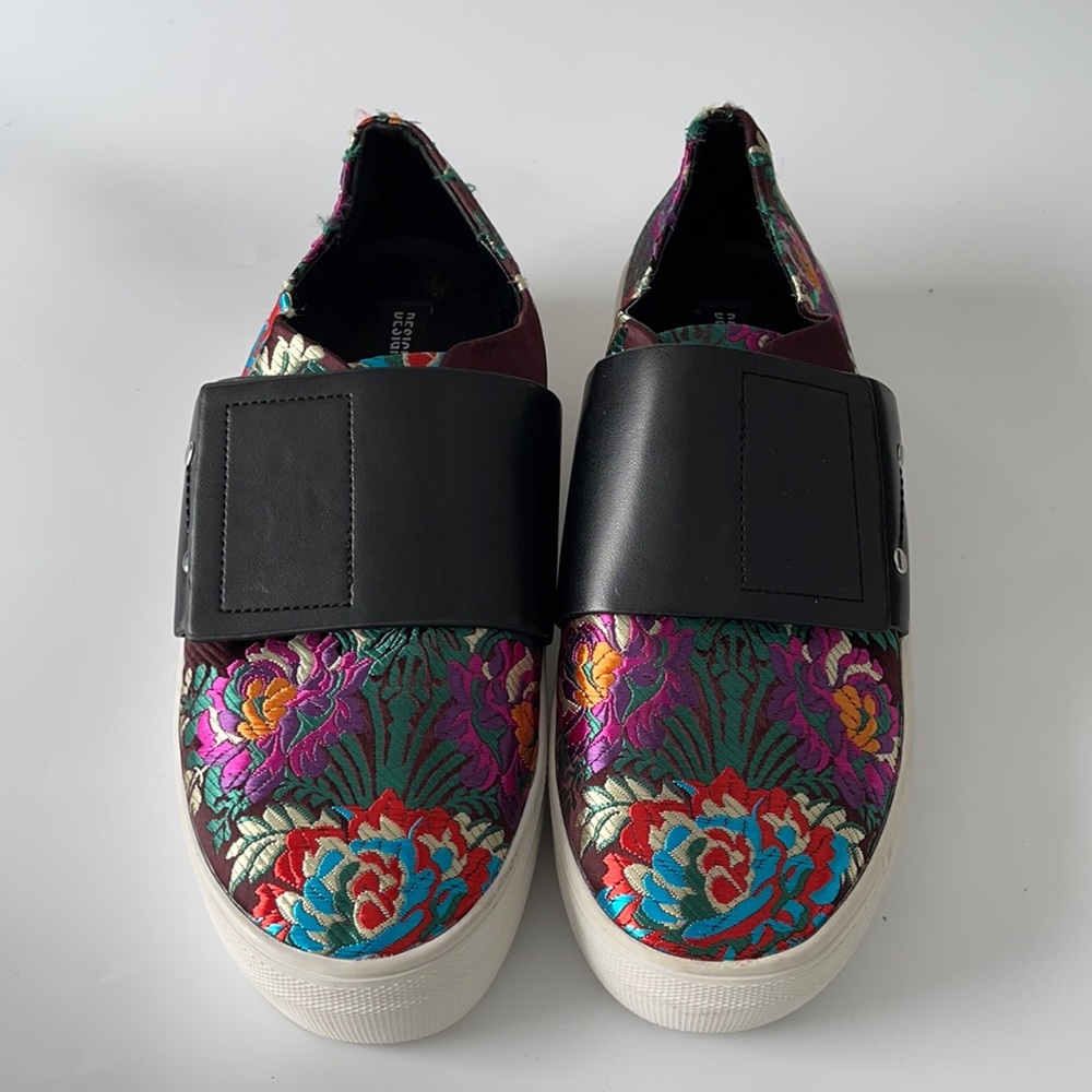 Design Lab | Lord & Taylor Velcro Brocade Sneaker